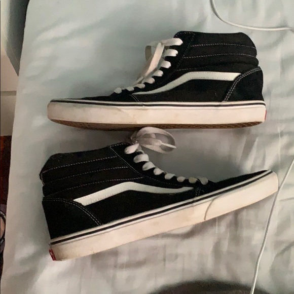 van black and white shoes